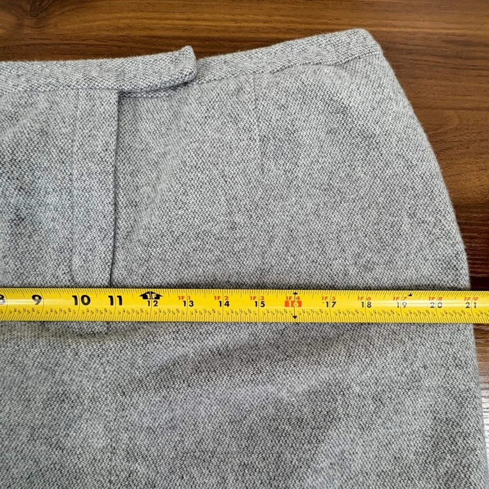 Lauren Ralph Lauren Women's Wool Angora Knee Length Pencil‎ Skirt Gray Size 14